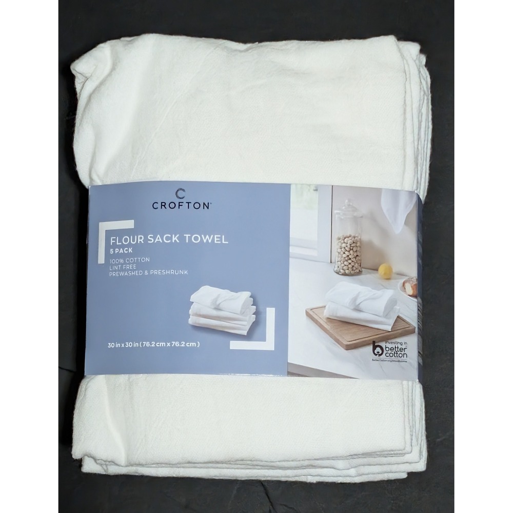 Crofton Flour Sack Towels, 5ct
